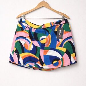 Ralph Lauren Colorful Geometric Mini Golf Skort NWT